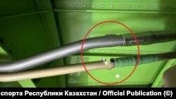 Aktau yaxınlığında qəzaya uğrayan AZAL təyyarəsinin hidravlik sisteminin kənar cisimlərlə zədələnməsi əlamətləri