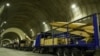 Missiles displayed at an underground Iranian facility unveiled on March 25