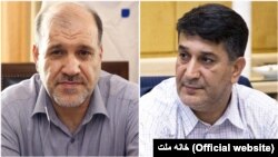 احمد عزیزی (راست)‌ و فریدون احمدی به مشارکت در اخلال در بازار سکه و طلای ایران متهم شده‌اند. 