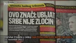 Mediji u Srbiji o presudi Mladiću