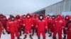 Kazakhstan – KMK Munai oil company workers protest / strike. Kokzhide oilfield in Aktobe region. January 26, 2021