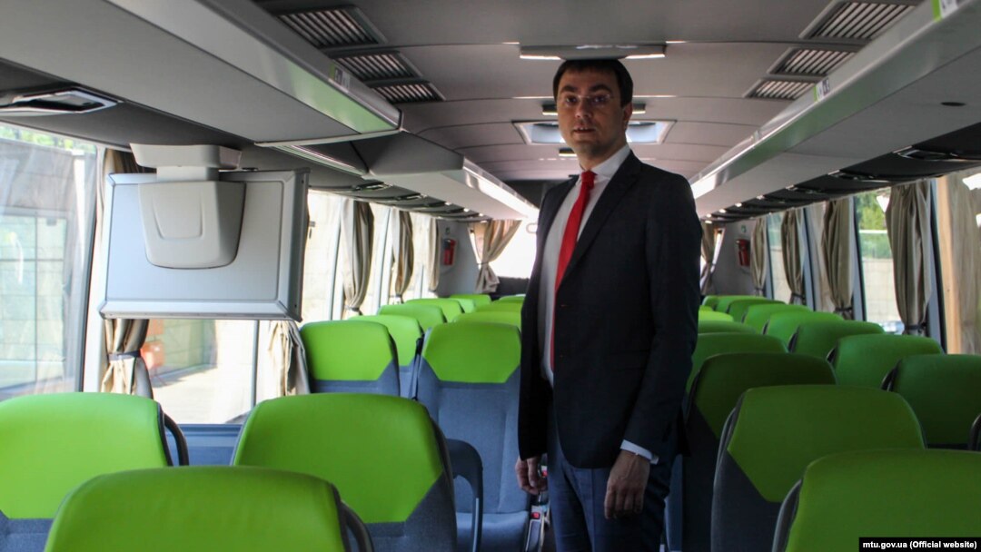 Володимир Омелян тестує автобус FlixBus, 11 червня 2019 року 