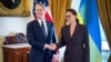 Ukraine's Finance Minister Yulia Svyrydenko and the Secretary of the Treasury Scott Bessent, Washington, 5May2025 