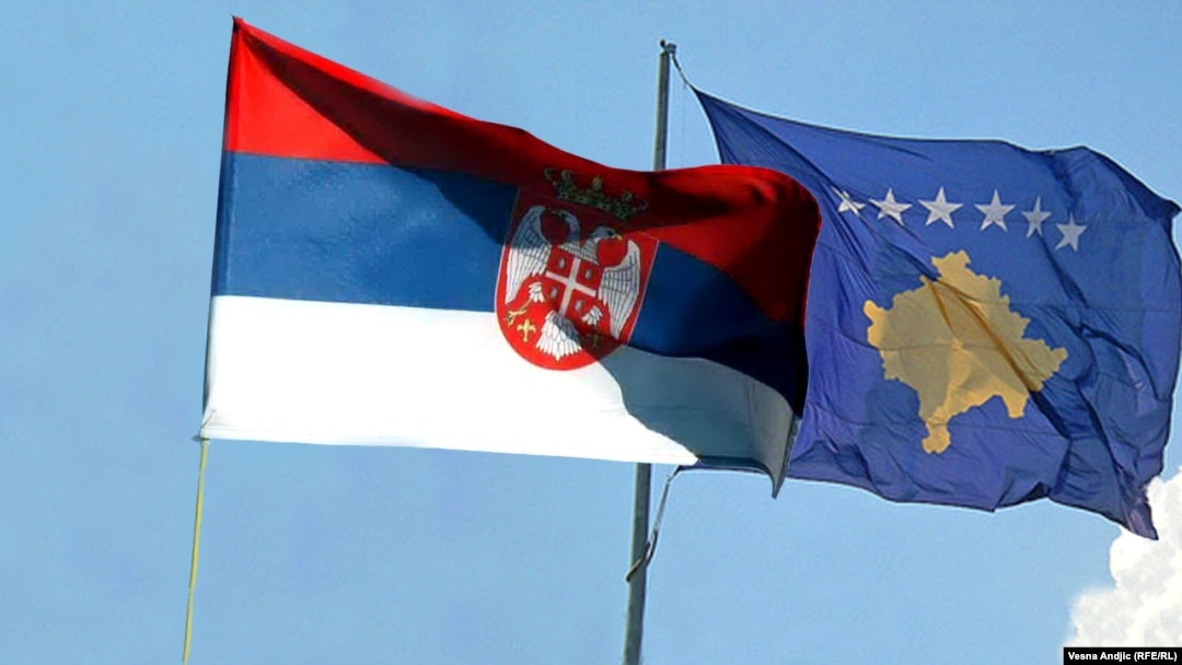 Zastave Srbije i Kosova