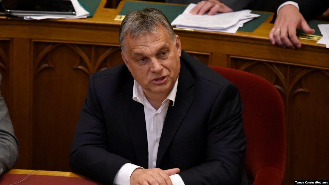 Прем’єр-міністр Угорщини Віктор Орбан перед голосуванням у парламенті пакету законів «Стоп Сорос», 20 червня 2018 року 