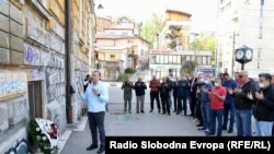 Obilježavanje dešavanja u bivšoj Dobrovoljačkoj ulici u Sarajevu, 3. maj, 2021. godine