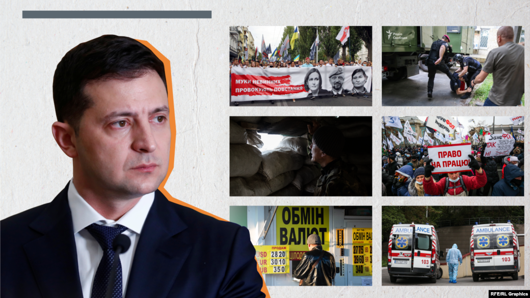 Рейтинг самого президента Володимира Зеленського хоч і знижується, все ще тримається на лідерській позиції