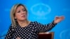 Maria Zaharova, purtătoarea de cuvânt a ministerului de Externe rus.