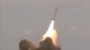 A short-range ballistic missile is test-launched by Iran's Islamic Revolutionary Guards Corps.