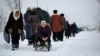 Ukraine -- Checkpoint of entry-exit in the zone of conducting of the military conflict, Stanytsia Luhanska, 05Jan2019