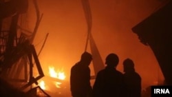 مرکز تجارت و پوشاک بازار تبريز چهارشنبه دچار حريق شد