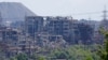 The gutted Azovstal steel plant in Russian-occupied Mariupol, Ukraine, May 20, 2024. 