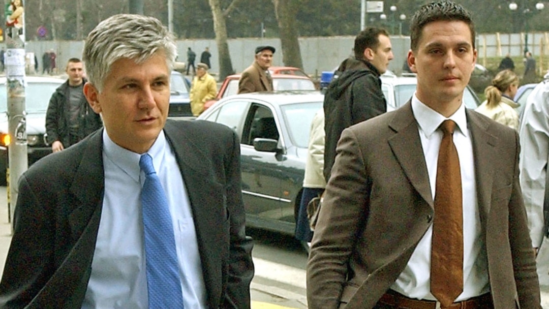 Premijer Zoran Đinđić sa telohraniteljem, januar 2003. 