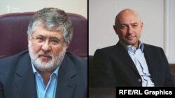 Ukrainian tycoons Ihor Kolomoyskiy (left) and Hennadiy Boholyubov (combo photo)